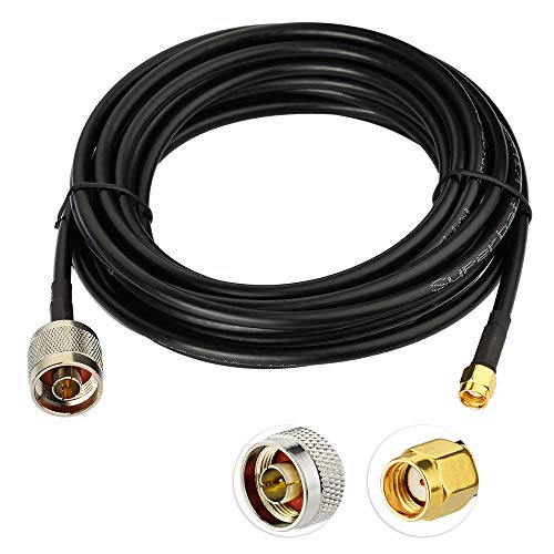 Superbat N-Stecker auf RPSMA-Stecker 5m Low Loss KSR195 Koaxialkabel Verlängerung für Lightning Arrestor Yagi-Antenne Helium Hotspot HNT Miner RAK Nebra Bobcat LoRa Geteway-Antenne Superbat N-Stecker auf RPSMA-Stecker 5m Low Loss KSR195 Koaxialkabel Verlängerung für Lightning Arrestor Yagi-Antenne Helium Hotspot HNT Miner RAK Nebra Bobcat LoRa Geteway-Antenne von Superbat