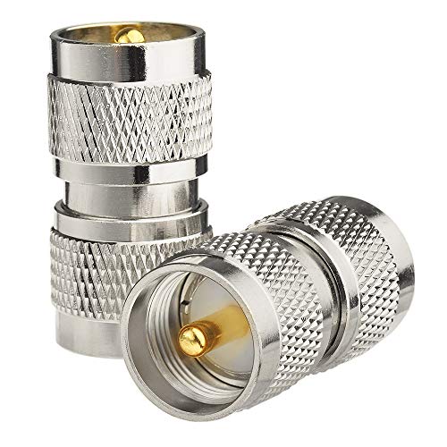 Superbat PL259 Koaxial verbinder 2-Pack UHF PL259 Stecker auf Stecker Adapter PL259 Kupplung für CB Ham Radio Antenne Dummy Last SWR Meter Kabel Superbat PL259 Koaxial verbinder 2-Pack UHF PL259 Stecker auf Stecker Adapter PL259 Kupplung für CB Ham Radio Antenne Dummy Last SWR Meter Kabel von Superbat