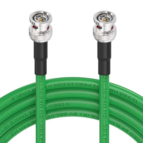Superbat SDI Kabel 15m 3G/6G/12G Belden 1694A 75ohm BNC Kabel BNC Stecker auf Stecker SDI Video Kabel für HD Kamera CCTV Monitor SDI Videoausrüstung Unterstützt HD-SDI/4K/8K-Grün Superbat SDI Kabel 15m 3G/6G/12G Belden 1694A 75ohm BNC Kabel BNC Stecker auf Stecker SDI Video Kabel für HD Kamera CCTV Monitor SDI Videoausrüstung Unterstützt HD-SDI/4K/8K-Grün von Superbat