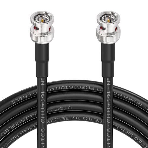Superbat SDI Kabel 20m 3G/6G/12G Belden 1694A 75ohm BNC Kabel BNC Stecker auf Stecker SDI Video Kabel für HD Kamera CCTV Monitor SDI Videoausrüstung Unterstützt HD-SDI/4K/8K-Schwarz Superbat SDI Kabel 20m 3G/6G/12G Belden 1694A 75ohm BNC Kabel BNC Stecker auf Stecker SDI Video Kabel für HD Kamera CCTV Monitor SDI Videoausrüstung Unterstützt HD-SDI/4K/8K-Schwarz von Superbat