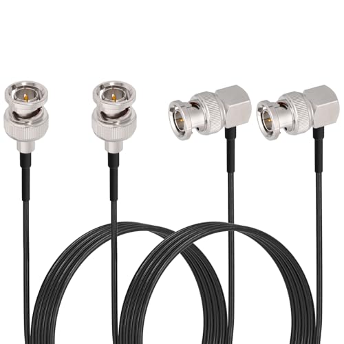 Superbat SDI Kabel 3G/HD BNC RG179 Kabel 1m (Schwarz) SDI Video Kabel 75ohm Stecker auf Stecker Rechte Winkel Koaxialkabel 2 Stk für Kamera Monitor SDI Konverter Videoausrüstung 3G-SDI/HD-SDI/4K/8K von Superbat