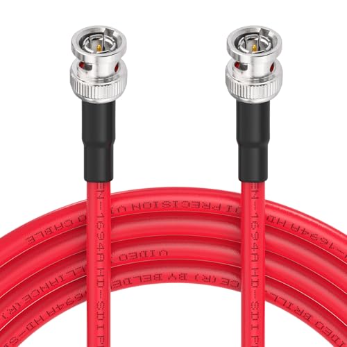 Superbat SDI Kabel 5m 3G/6G/12G Belden 1694A 75ohm BNC Kabel BNC Stecker auf Stecker SDI Video Kabel für HD Kamera CCTV Monitor SDI Videoausrüstung Unterstützt HD-SDI/4K/8K-Rot Superbat SDI Kabel 5m 3G/6G/12G Belden 1694A 75ohm BNC Kabel BNC Stecker auf Stecker SDI Video Kabel für HD Kamera CCTV Monitor SDI Videoausrüstung Unterstützt HD-SDI/4K/8K-Rot von Superbat