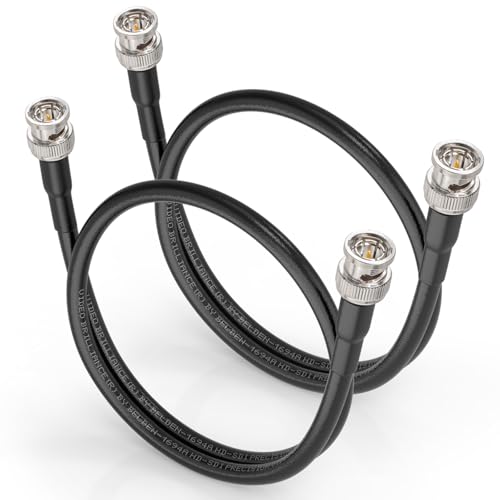 Superbat SDI Kabel 60cm 3G/6G/12G Belden 1694A 75ohm BNC Kabel BNC Stecker auf Stecker SDI Video Kabel für HD Kamera CCTV Monitor SDI Videoausrüstung Unterstützt HD-SDI/4K/8K-Schwarz 2stk Superbat SDI Kabel 60cm 3G/6G/12G Belden 1694A 75ohm BNC Kabel BNC Stecker auf Stecker SDI Video Kabel für HD Kamera CCTV Monitor SDI Videoausrüstung Unterstützt HD-SDI/4K/8K-Schwarz 2stk von Superbat