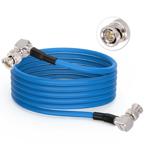 Superbat SDI Kabel 2m 3G/6G/12G BNC Kabel 75ohm Belden 1694A Kabel Stecker auf Stecker (Beide der Rechte Winkel) Kabel für HD Kamera CCTV Monitor SDI Videoausrüstung HD-SDI/3G-SDI/6G-SDI/127-SDI/4K/8K von Superbat