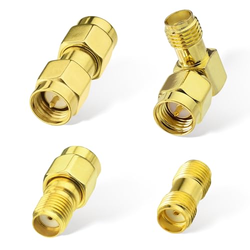 Superbat SMA Adapter Kit Stecker/Buchse auf Stecker/Buchse RF Koaxial Koax für 3G 4G LTE FPV Antenne RTL SDR Router Radio Superbat SMA Adapter Kit Stecker/Buchse auf Stecker/Buchse RF Koaxial Koax für 3G 4G LTE FPV Antenne RTL SDR Router Radio von Superbat