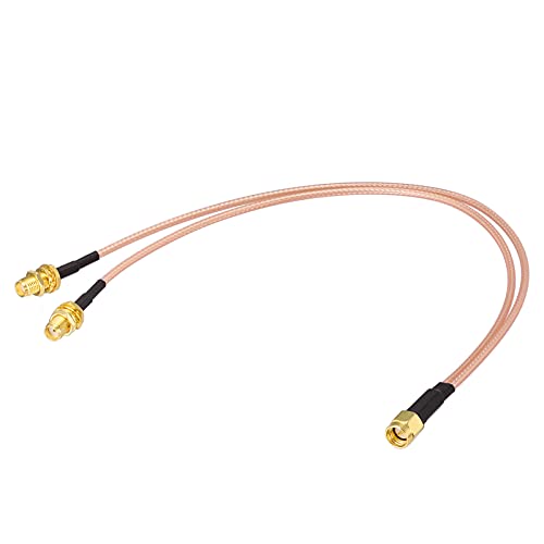 Superbat SMA Splitter Kabel SMA Stecker auf Dual SMA Buchse 3-Wege-Splitter 50 Ohm SMA Verlängerungskabel 30 cm für 4G LTE Heimtelefon Router Gateway Modem MiFi Mobile Hotspot Mobilfunk Router von Superbat