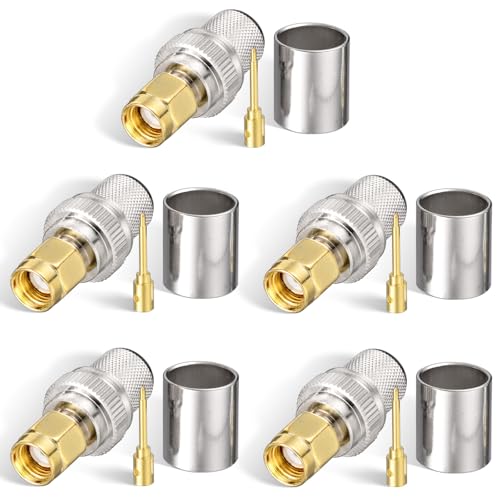 Superbat SMA Stecker Kit SMA Stecker Stecker Kit Befestigung für LMR-400 RG8 RG8 RG213 Belden-9913 SMA Verlängerungskabel 5-Pack Superbat SMA Stecker Kit SMA Stecker Stecker Kit Befestigung für LMR-400 RG8 RG8 RG213 Belden-9913 SMA Verlängerungskabel 5-Pack von Superbat