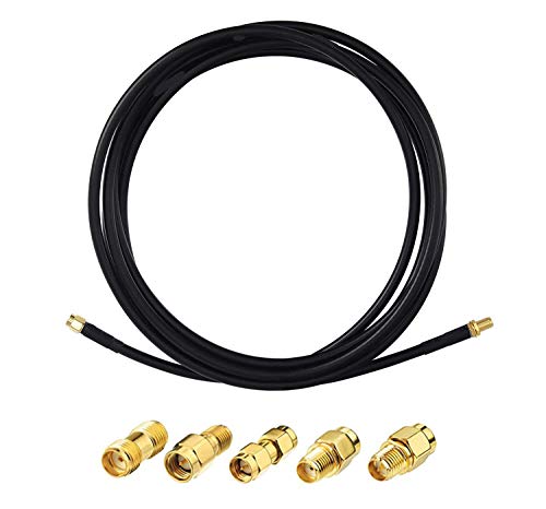 Superbat 2M RG58 SMA Stecker auf SMA Buchse Kabel SMA Verlängerungskabel mit 5 Stück SMA Adapter Kit-SMA auf SMA/RPSMA Adapter Kit für 4G LTE WLAN FPV Antennen Router SDR Geräte,Amateurfunk ADS-B Superbat 2M RG58 SMA Stecker auf SMA Buchse Kabel SMA Verlängerungskabel mit 5 Stück SMA Adapter Kit-SMA auf SMA/RPSMA Adapter Kit für 4G LTE WLAN FPV Antennen Router SDR Geräte,Amateurfunk ADS-B von Superbat