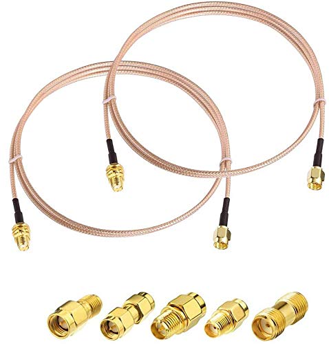 Superbat SMA Stecker auf SMA Buchse RF Koaxial Koaxialkabel 15cm + 5 teiliges RF Koaxial Adapter Kit, SMA Kabel + SMA auf SMA/RPSMA Adapter Kit für WiFi/Amateurfunk/GPS/3G 4G LTE Antenne, LNA usw Superbat SMA Stecker auf SMA Buchse RF Koaxial Koaxialkabel 15cm + 5 teiliges RF Koaxial Adapter Kit, SMA Kabel + SMA auf SMA/RPSMA Adapter Kit für WiFi/Amateurfunk/GPS/3G 4G LTE Antenne, LNA usw von Superbat