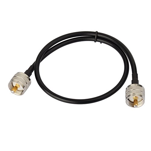 Superbat CB Funk RG58 Kabel PL259 UHF Kabel 60 cm SO239 UHF Stecker auf Stecker Verlängerungskabel Verlustarmes für Amateurfunk Funkantennen Analysator, SWR-Meter,Zweiwege FunkWireless LAN Geräte von Superbat