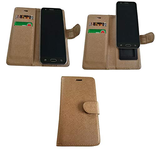 Supercase24 Flip Case für realme X2 Pro Bookstyle Klapp Etui Hülle Handy Tasche Bookcase Cover Schutzhülle in Gold von Supercase24