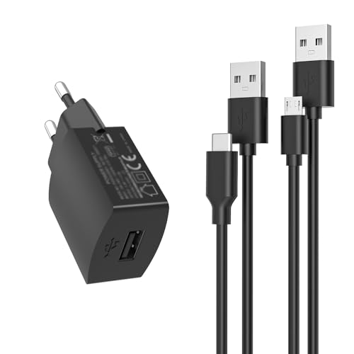 Typ USB C & Mikro Netzteil Passend für Beats Ladekabel by Dr Dre Studio Solo Powerbeats 3 2.0 Wireless Headphone and Pill Speakers/USB C Beats Flex, Studio Buds +, Solo 4, Solo Buds, Fit Pro Ladegerät von Superer