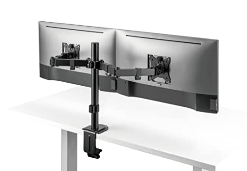 Superior Electronics Doppel-Monitorhalterung für den Tisch 17-32 Zoll | Tischmontage | Verstellbarer Arm mit 360° Drehung | VESA 75 x 75 100 x 100 | Belastung 9 kg pro Monitor | SUPSPC002 von Superior Electronics