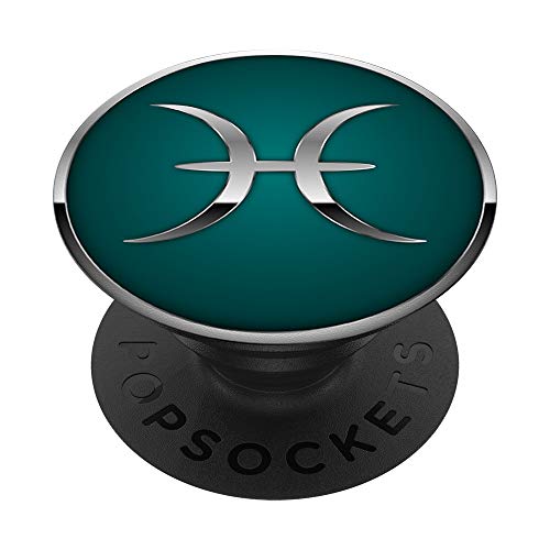 Fisch Sternzeichen PopSockets PopGrip: Ausziehbarer Sockel und Griff für Handys/Tablets mit Tauschbarem Top von Superkatillz