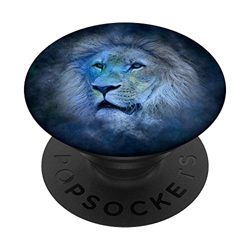 Löwe PopSockets PopGrip: Ausziehbarer Sockel und Griff für Handys/Tablets mit Tauschbarem Top von Superkatillz