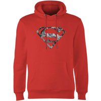 Marble Superman Logo Hoodie - Red - L von Superman