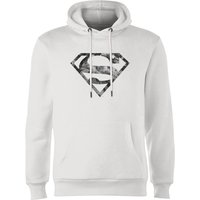 Marble Superman Logo Hoodie - White - L von Superman