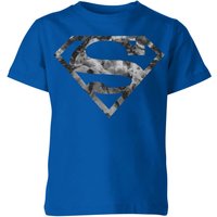 Marble Superman Logo Kids' T-Shirt - Blue - 3-4 Jahre von Superman