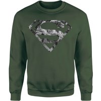 Marble Superman Logo Sweatshirt - Green - L von Superman