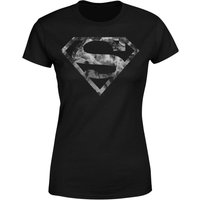 Marble Superman Logo Women's T-Shirt - Black - M von Superman