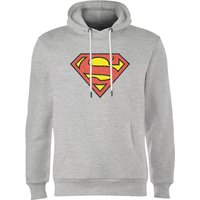 Official Superman Crackle Logo Hoodie - Grey - S von Superman