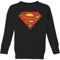 Official Superman Crackle Logo Kids' Sweatshirt - Black - 7-8 Jahre von Superman