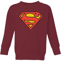 Official Superman Crackle Logo Kids' Sweatshirt - Burgundy - 3-4 Jahre von Superman