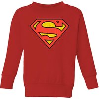 Official Superman Crackle Logo Kids' Sweatshirt - Red - 7-8 Jahre von Superman