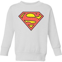 Official Superman Crackle Logo Kids' Sweatshirt - White - 3-4 Jahre von Superman