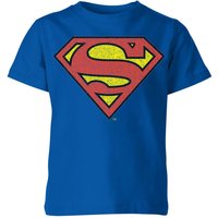 Official Superman Crackle Logo Kids' T-Shirt - Blue - 11-12 Jahre von Superman