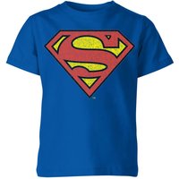 Official Superman Crackle Logo Kids' T-Shirt - Blue - 9-10 Jahre von Superman