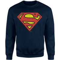 Official Superman Crackle Logo Sweatshirt - Navy - M von Superman