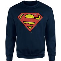Official Superman Crackle Logo Sweatshirt - Navy - XS von Superman