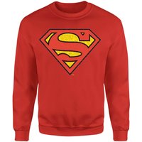 Official Superman Crackle Logo Sweatshirt - Red - L von Superman