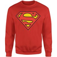 Official Superman Crackle Logo Sweatshirt - Red - S von Superman