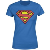 Official Superman Crackle Logo Women's T-Shirt - Blue - S von Superman