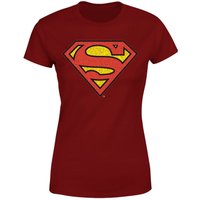 Official Superman Crackle Logo Women's T-Shirt - Burgundy - XS von Superman