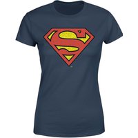 Official Superman Crackle Logo Women's T-Shirt - Navy - XS von Superman