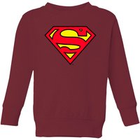 Official Superman Shield Kids' Sweatshirt - Burgundy - 11-12 Jahre von Superman