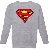 Official Superman Shield Kids' Sweatshirt - Grey - 7-8 Jahre von Superman