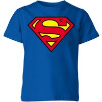 Official Superman Shield Kids' T-Shirt - Blue - 11-12 Jahre von Original Hero