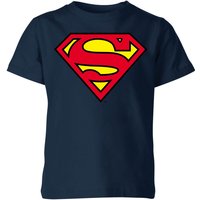 Official Superman Shield Kids' T-Shirt - Navy - 11-12 Jahre von Superman