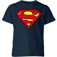 Official Superman Shield Kids' T-Shirt - Navy - 3-4 Jahre von Superman