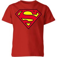 Official Superman Shield Kids' T-Shirt - Red - 11-12 Jahre von Original Hero