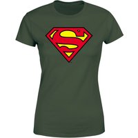 Official Superman Shield Women's T-Shirt - Green - L von Superman