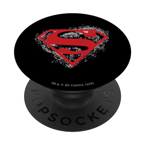 PopSockets Superman Hardcore Noir Shield - PopSockets Ausziehbarer Sockel und Griff für Smartphones und Tablets von Superman