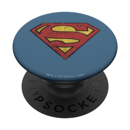 Superman Gritty Shield PopSockets mit austauschbarem PopGrip von Superman