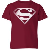 Superman Spot Logo Kids' T-Shirt - Burgundy - 11-12 Jahre von Superman