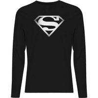 Superman Spot Logo Men's Long Sleeve T-Shirt - Black - L von Superman