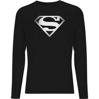 Superman Spot Logo Men's Long Sleeve T-Shirt - Black - S von Superman